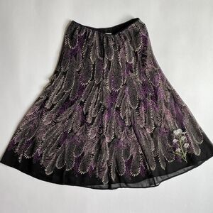 Y2K black & purple skirt